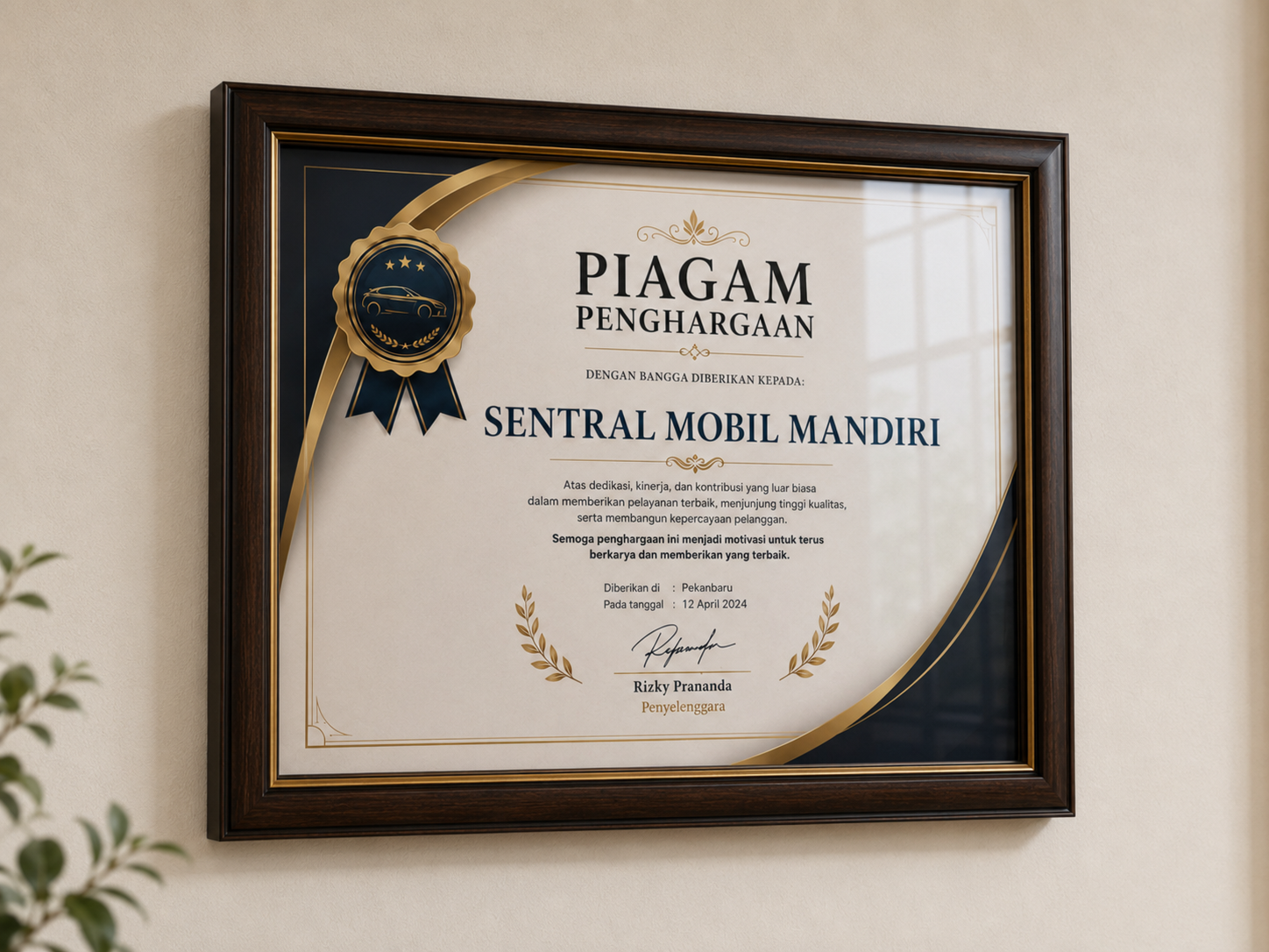 Piagam Penghargaan